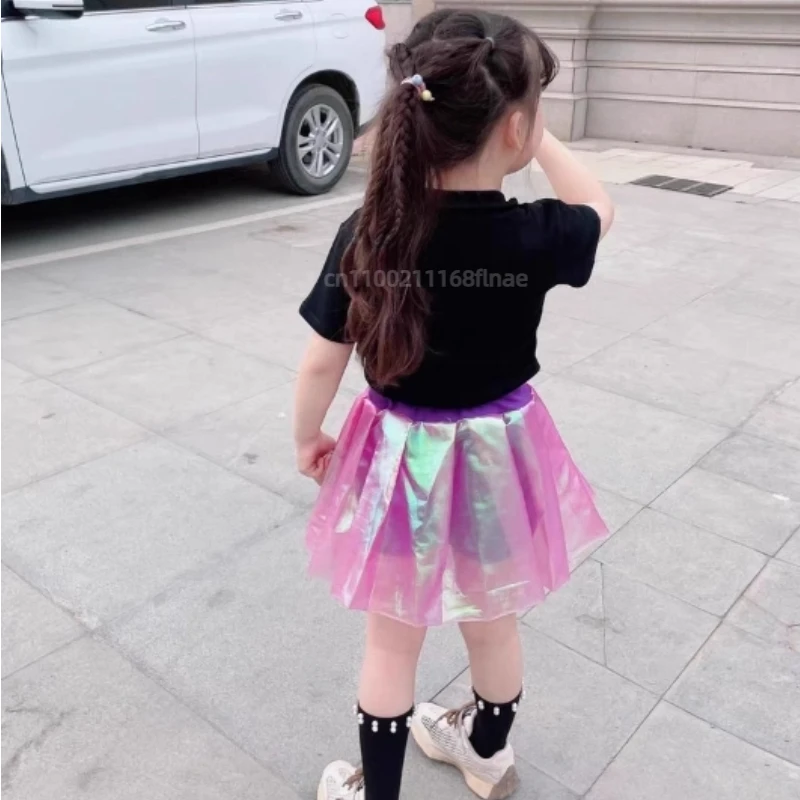 Girls' Jazz Dance Costumes, Hip-hop Children's Street Dance Runway Costumes, Girls' Cheerleading Performance Costumes Set