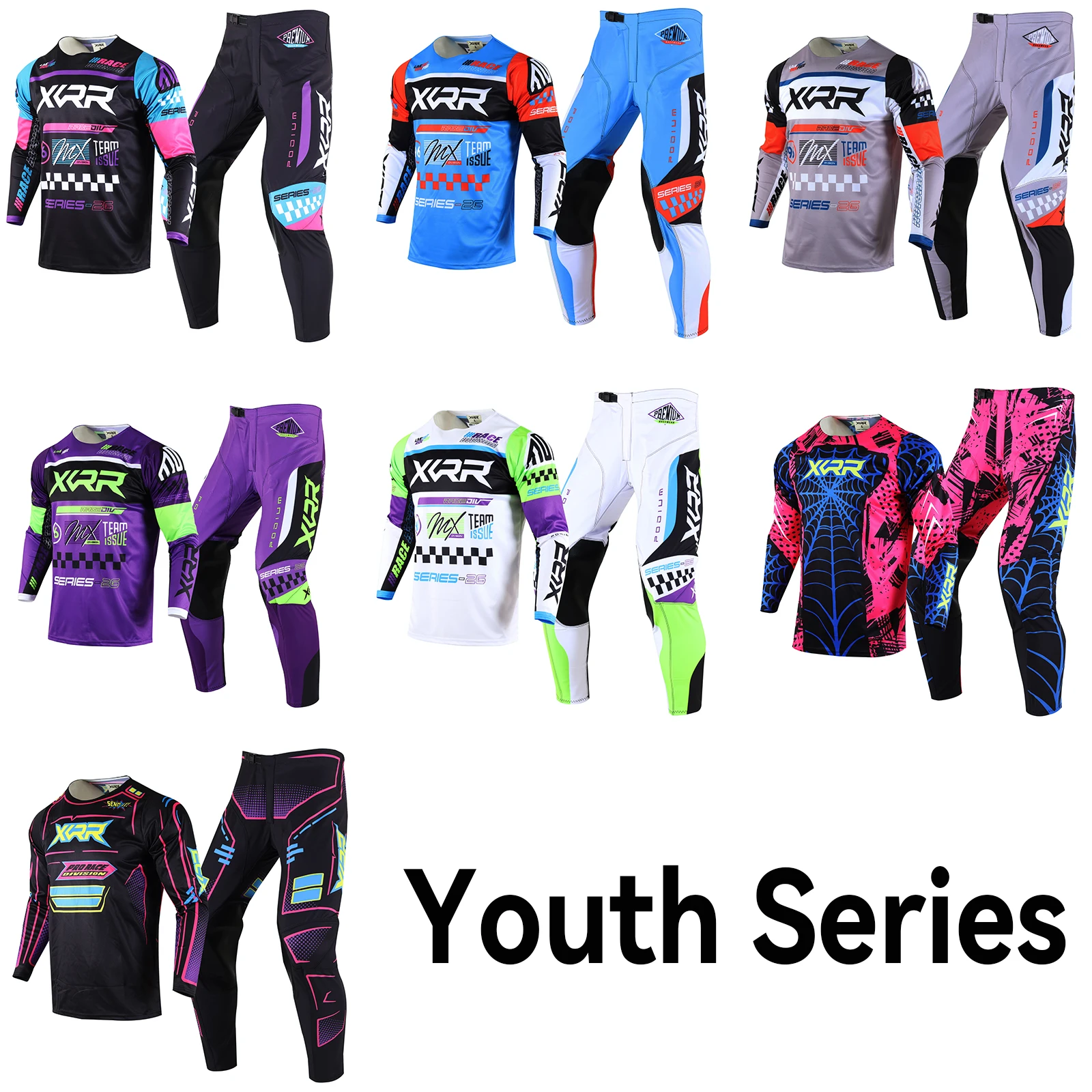 AliExpress NONE XCRR Youth Jersey and Pants Combo Motocross MX Dirt Bike MTB BMX Enduro Racing Suit Children Kid Boy Girl Gear Set