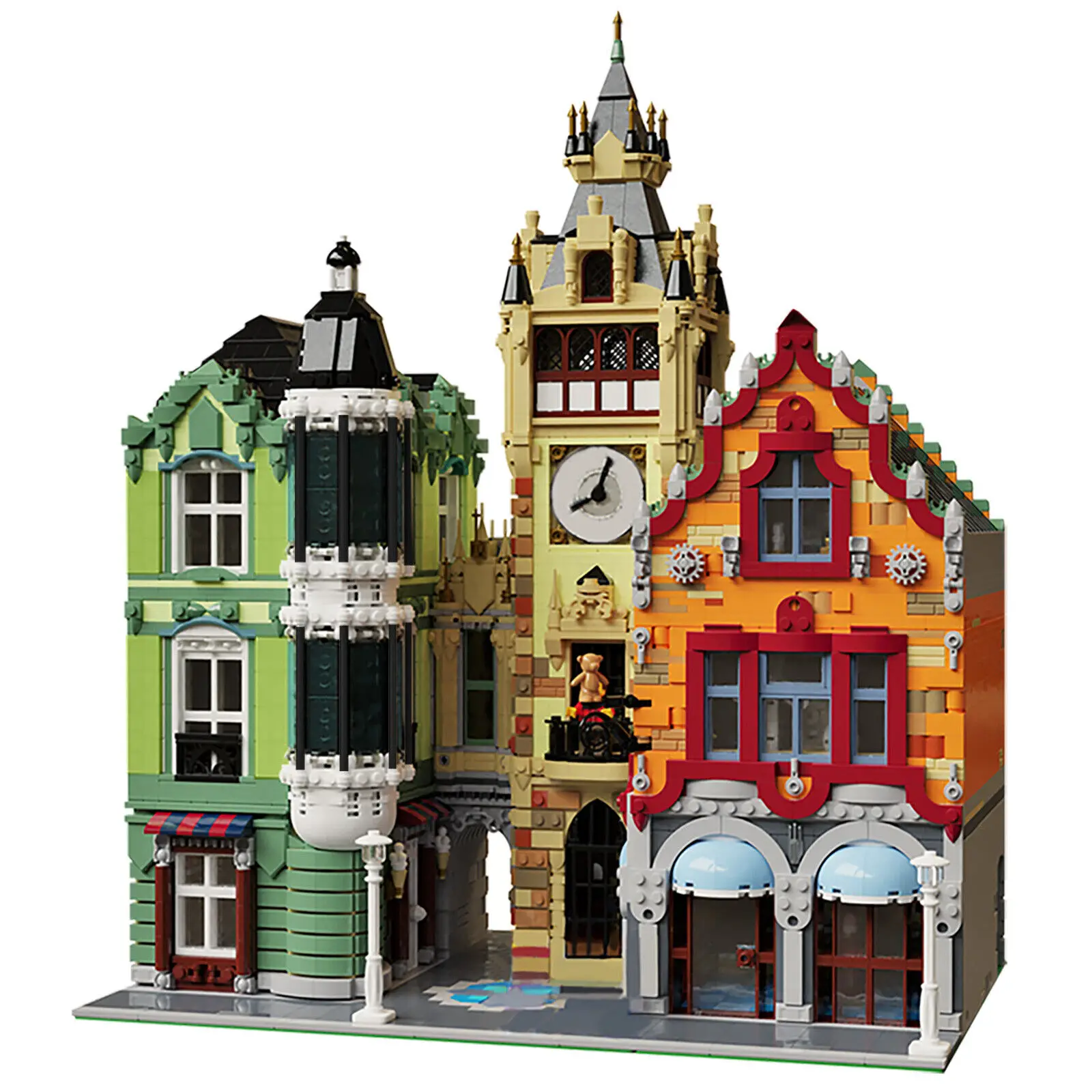 Modular Clock Tower Square with Interior Building Toys 6800 Pieces MOC Build