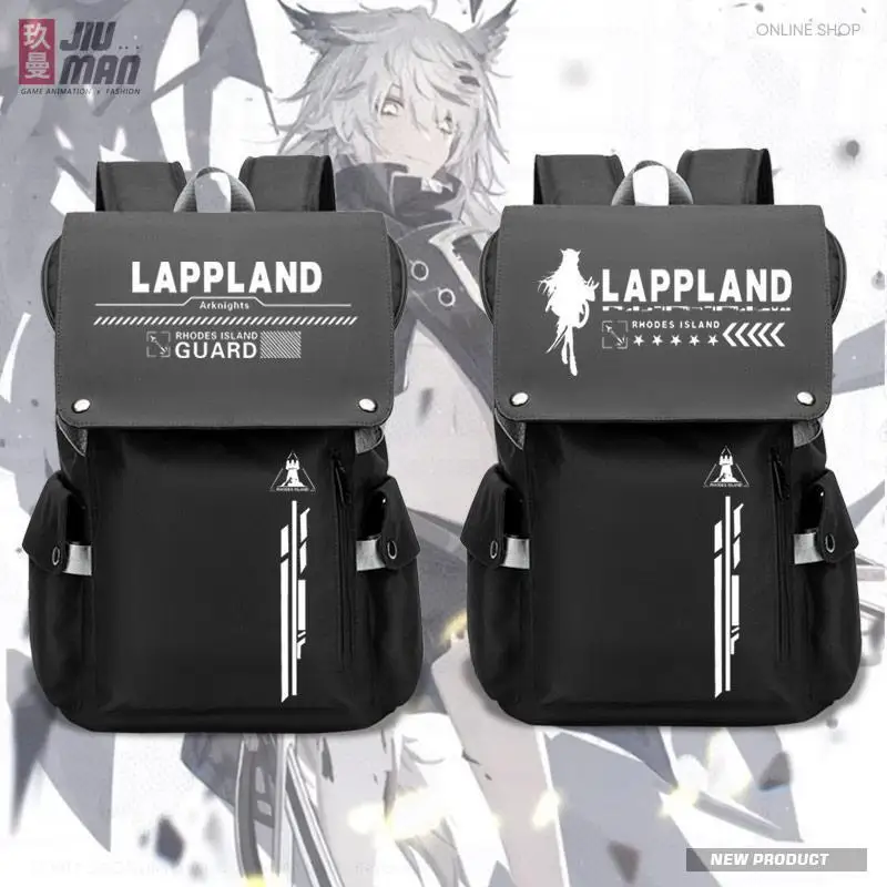 Anime Arknights Lappland Merchandise 2D Unisex Backpack Student Large Capacity School Bag Anime