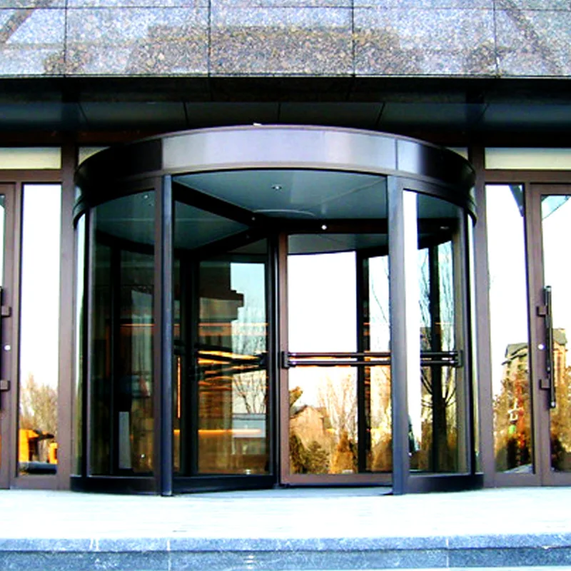 

Automatic door revolving door, crystal revolving door automatic curved door
