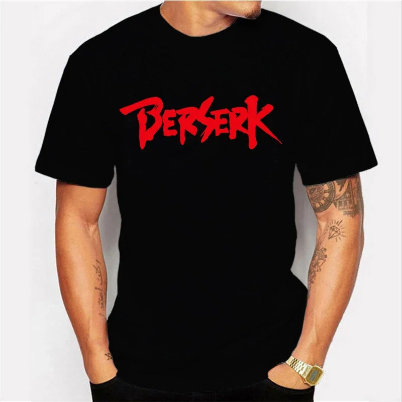 Berserk T Shirt Men\'s Clothing Japanese Fashion Anime Tshirt Short Sleeve Tee Harajuku Cartoon Print T-shirt Summer Tops Men