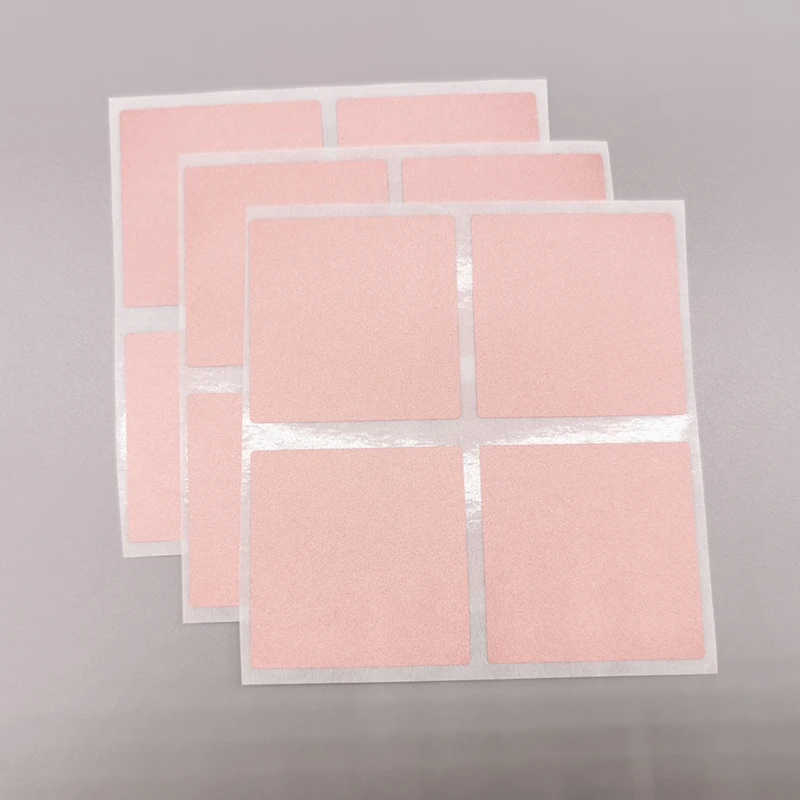 50pcs 40mm*40mm Rose gold adhesive SCRATCH OFF stickers DIY Password sticker hand made scratched stripe card film