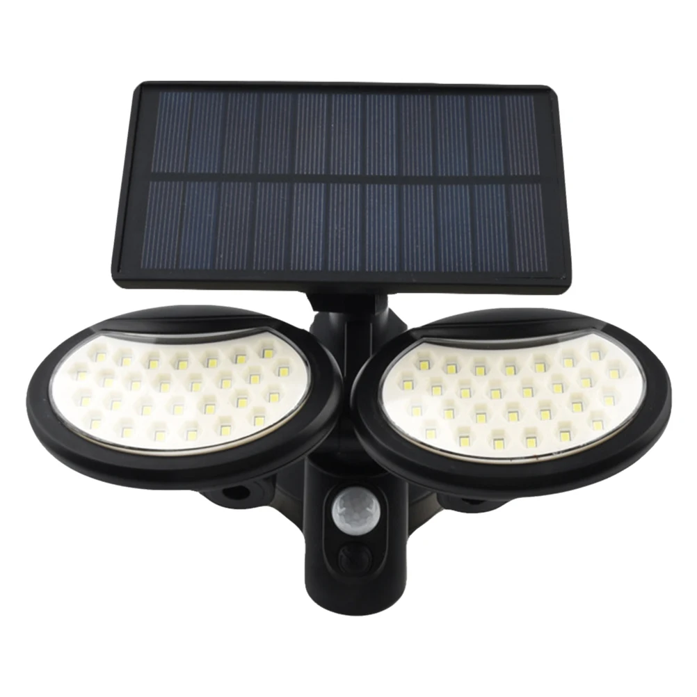 

Solar Wall Lamp Dual-headed ABS Plastic Body Sensor Waterproof Outdoor Garden Lighting Street Lamp Solar Light