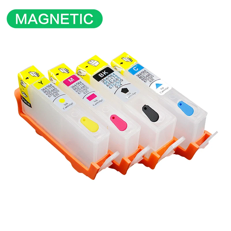 4x Magnetic Compatible For HP Refillable Ink Cartridge for HP920 XL Inkjet Officejet 6000 6500 6500A 7000 7500 7500A printer