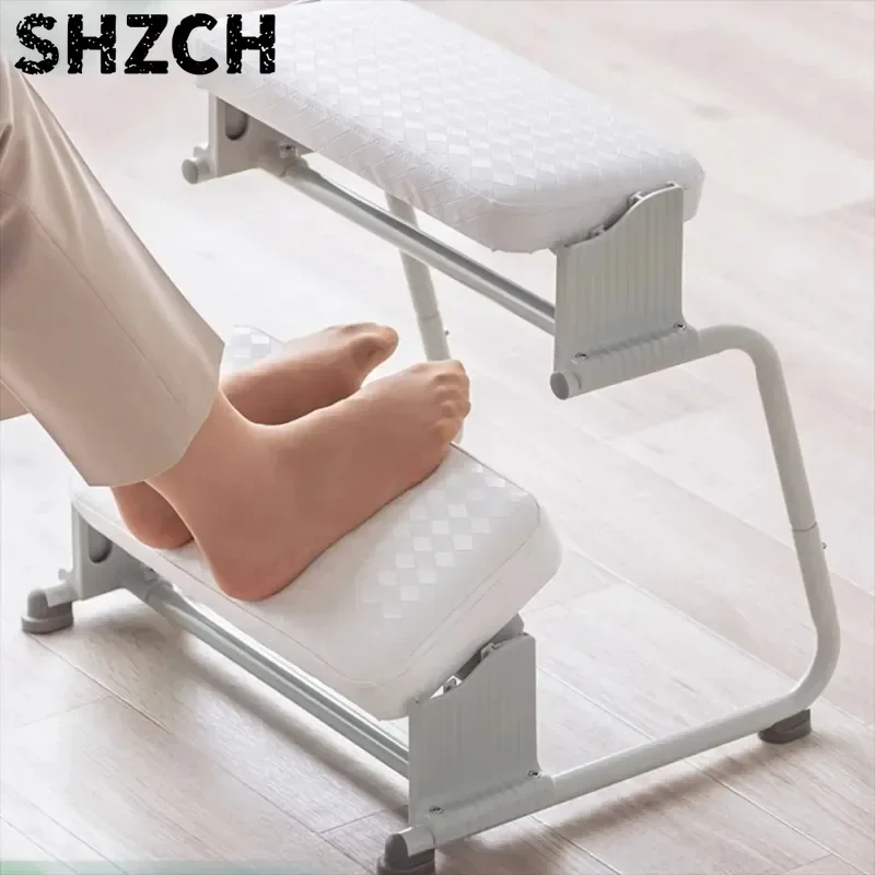 Foot Rest Under Desk Footrest Adjustable Height 2-Tier Dual Layer Ergonomic Stool for Office Home Posture Support Sit Stand