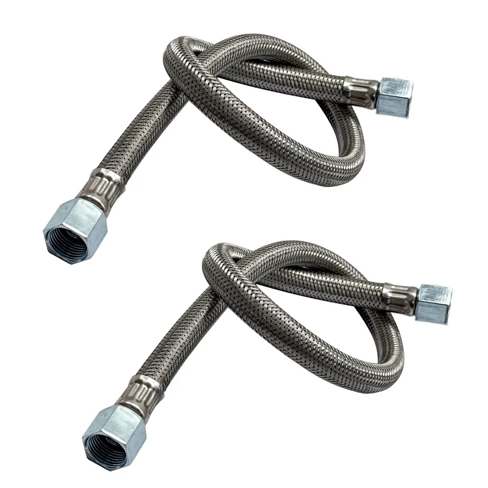  2pcs 550mm Air Compressor Flexible Hose 1/8 Flat Thread Air Pump Check Valve Connecting Pipe Pneumatic Tools Hose Air Pneumati