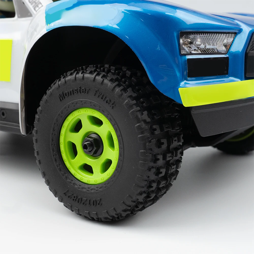 AXSPEED 4Pcs Plastic Wheels Rims with Rubber Tires for Arrma 1/14 MOJAVE GROM RC Car Upgrade Parts Accessories