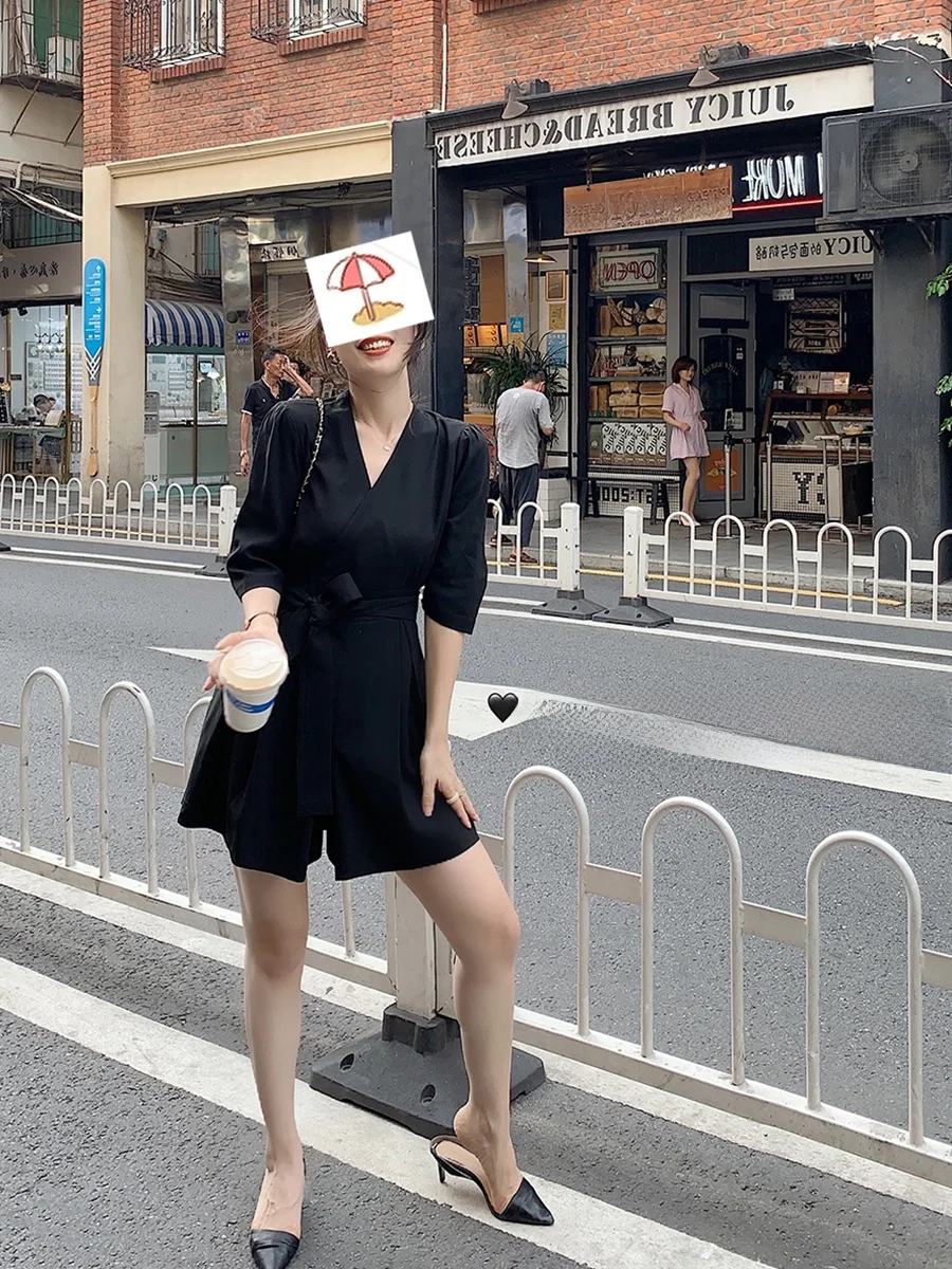 กางเกงขายาวผ้าบางสำหรับฤดูร้อนสำหรับผู้หญิง รุ่น Bla V-Ne ort-Sve ทรงเอวสูง ความยาวปกติ ผ้าอะซิเตท ลายฟักทอง