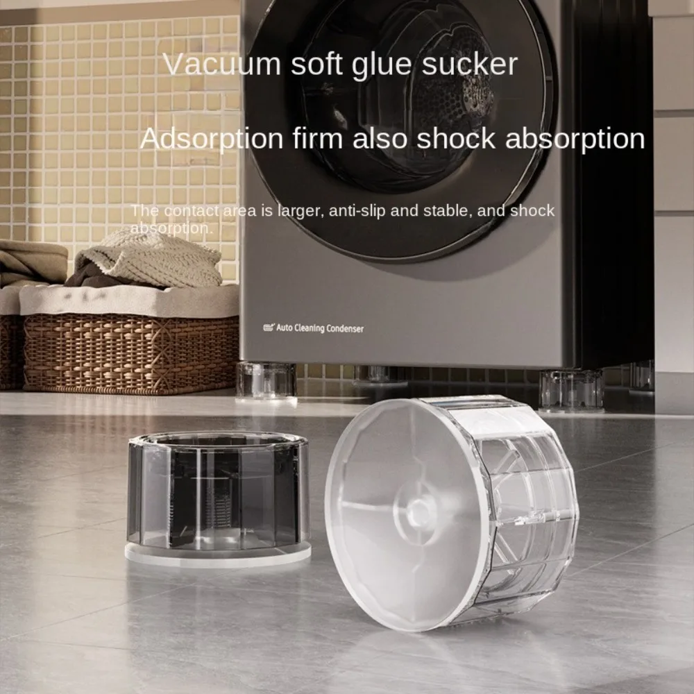 

4pcs Non Slip Washing Machine Feet Pad Shock Absorption Non Noise Washer Dryer Pedestals Height Adjustable Silent