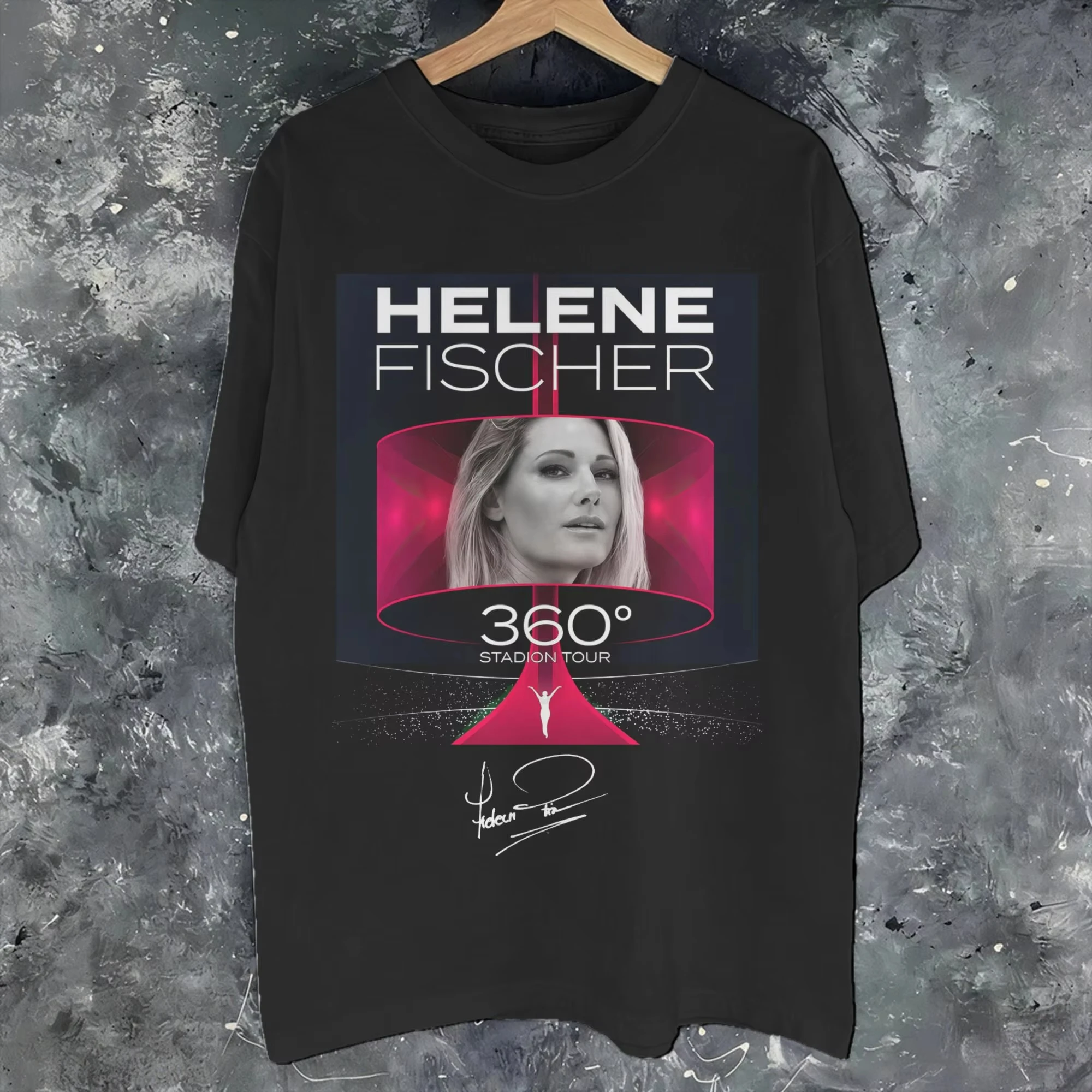 Helene Fischer 360 °   Camiseta Stadium Tour 2026 para homens e mulheres, ideia de presente, camisetas, roupas de algodão