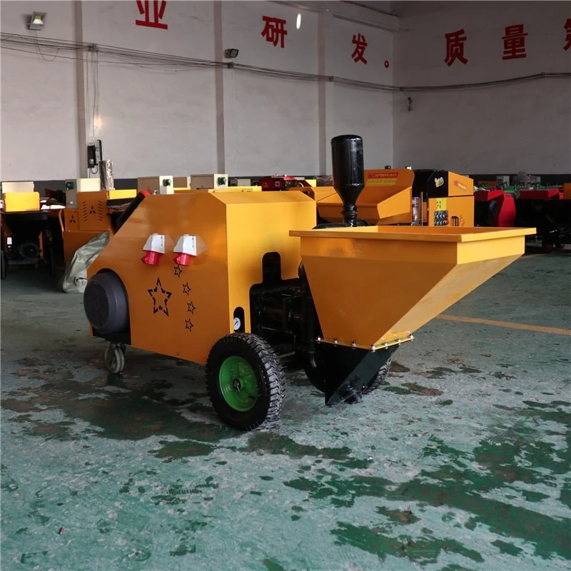

Double cylinder plunger type large mortar mortar spraying machine, multi-functional cement sand fast and automatic