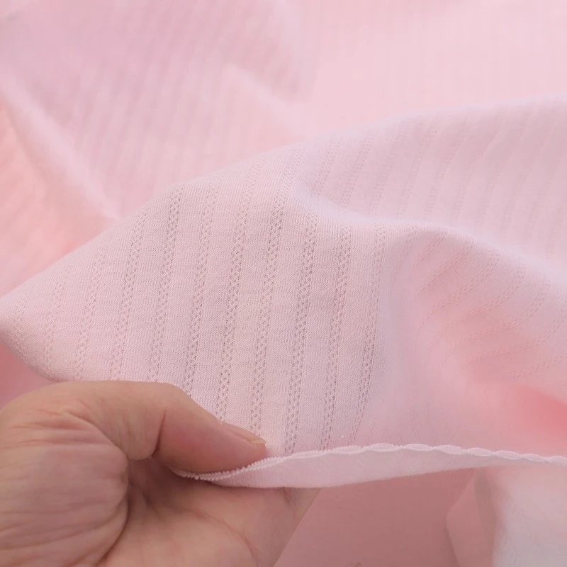 

Хлопковое нижнее белье типа A, 1 метр, вязаная двухслойная жаккардовая ткань, детская ткань для шитья одежды своими руками