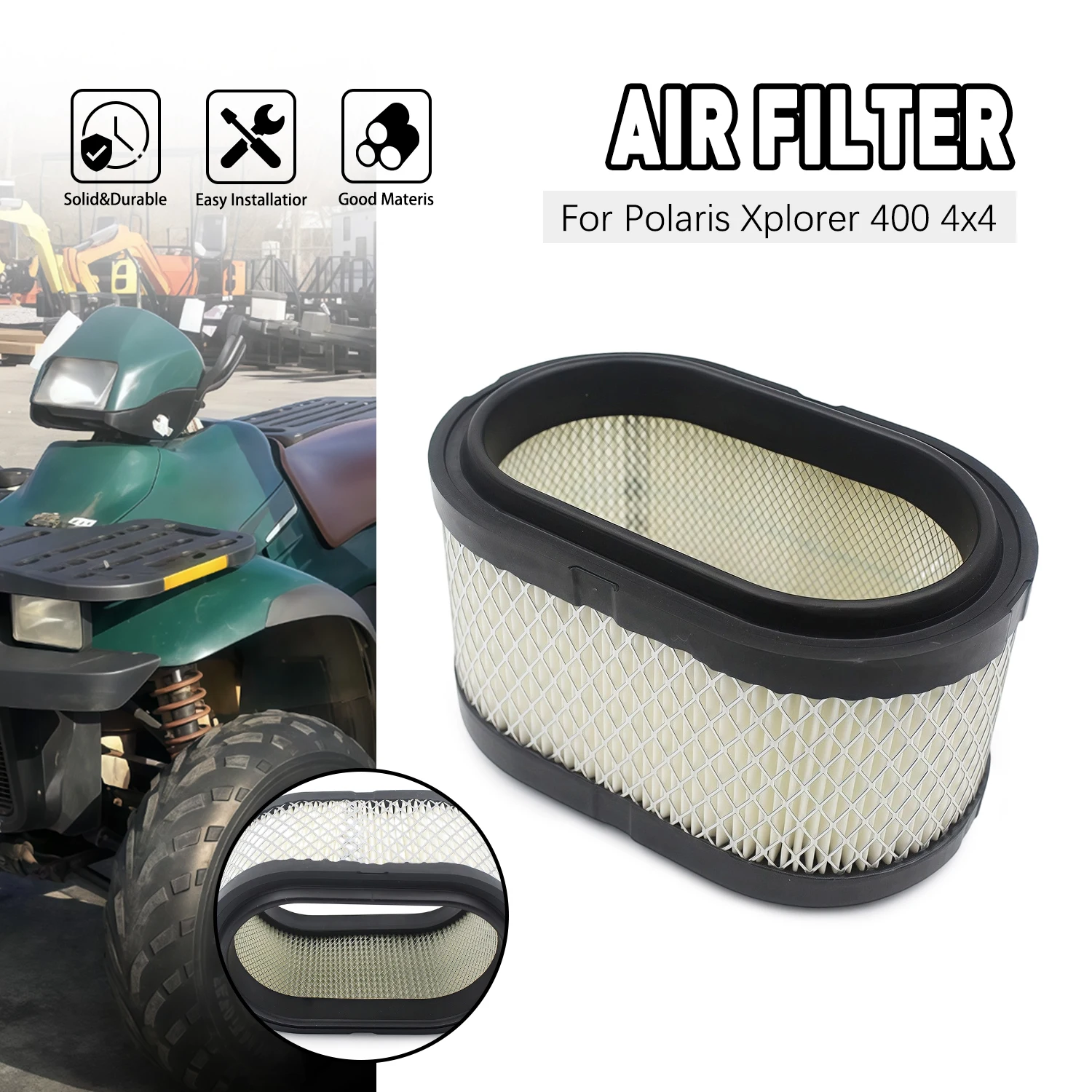 

Accessories Moto Air Element Filter intake filter element For Polaris Sport 400 1998 1999 Sport 400L 1997 1998 1999 Air Filter