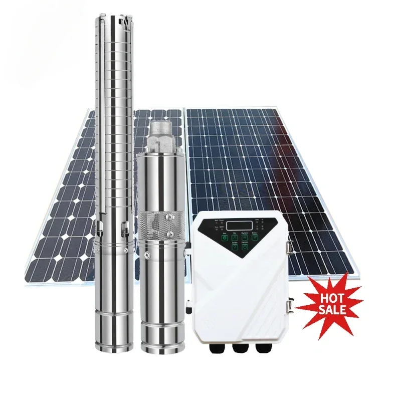 Solar water pump with panel 150 meters head pump