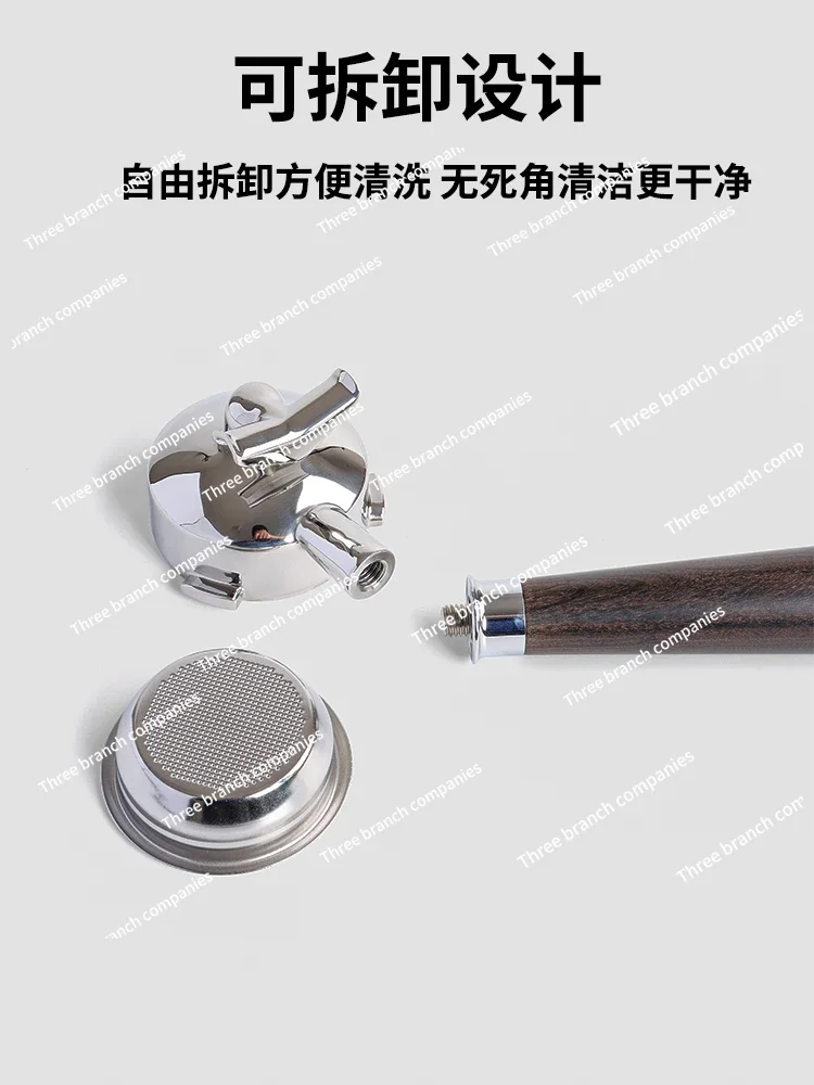 

58Mm Bottom Handle /catfish/Lehe Double Mouth Shunt 304 Stainless Steel Solid Wood