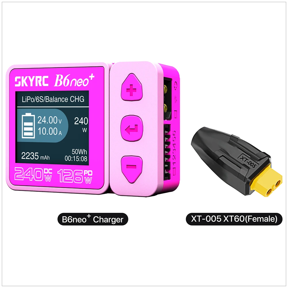 SKYRC B6neo/B6neo + LiPo Batterij Smart Balans Lader DC 200 W PD 80 W Ingang voor RC Model auto Schip Boot Vliegtuig