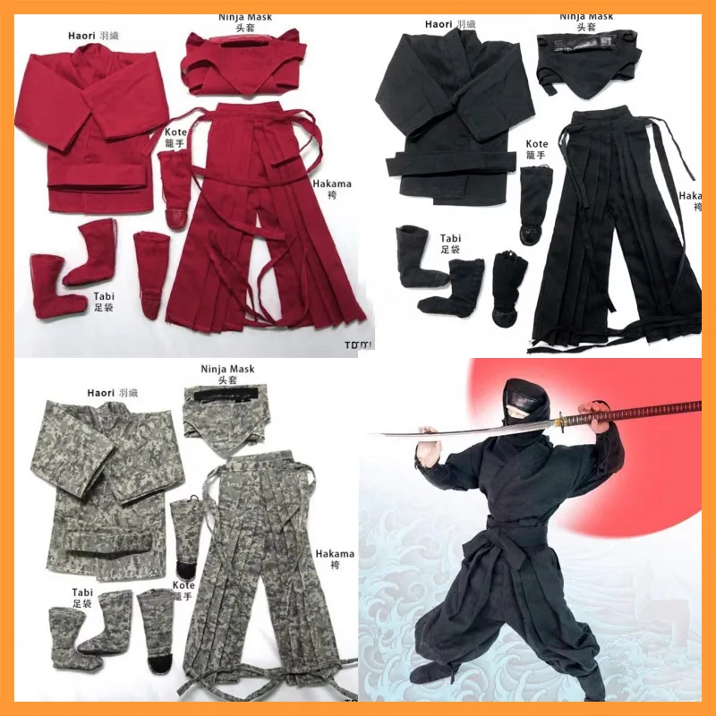 TOYSDAO TDA-01 1/6 Scale Three Color Customizable Tightly Wrapped Ninja Costume Fit 12inch Action Figure Model Toys