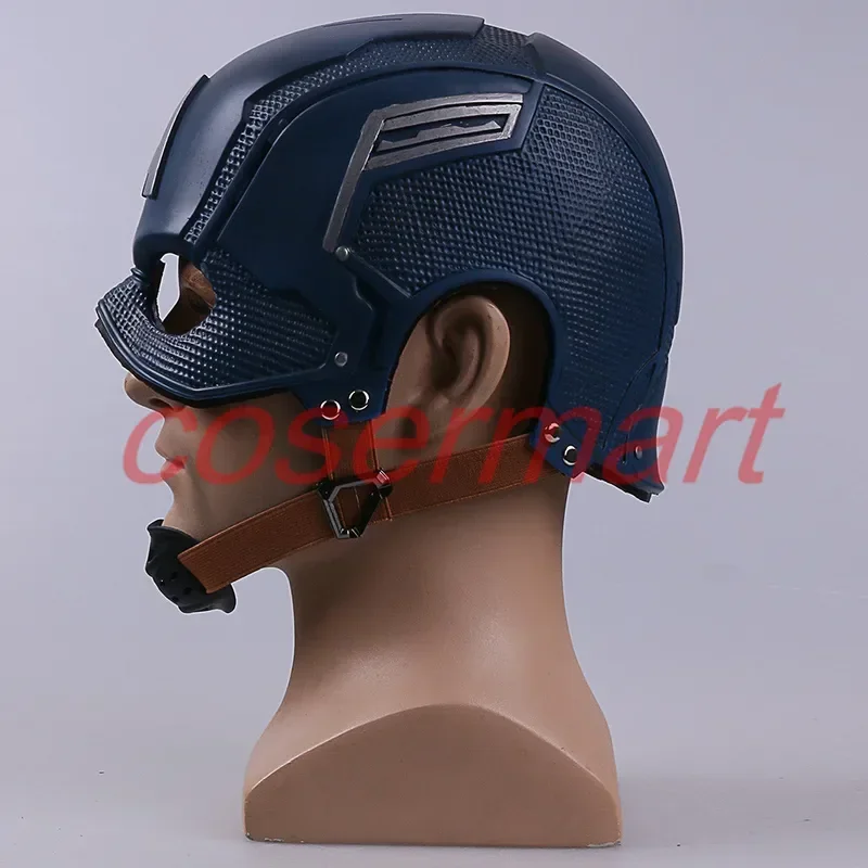 Cosplay Helmet Superhero Captain America Helmet Steven Rogers Mask Rubber Man Adult Halloween Costumes Party Prop