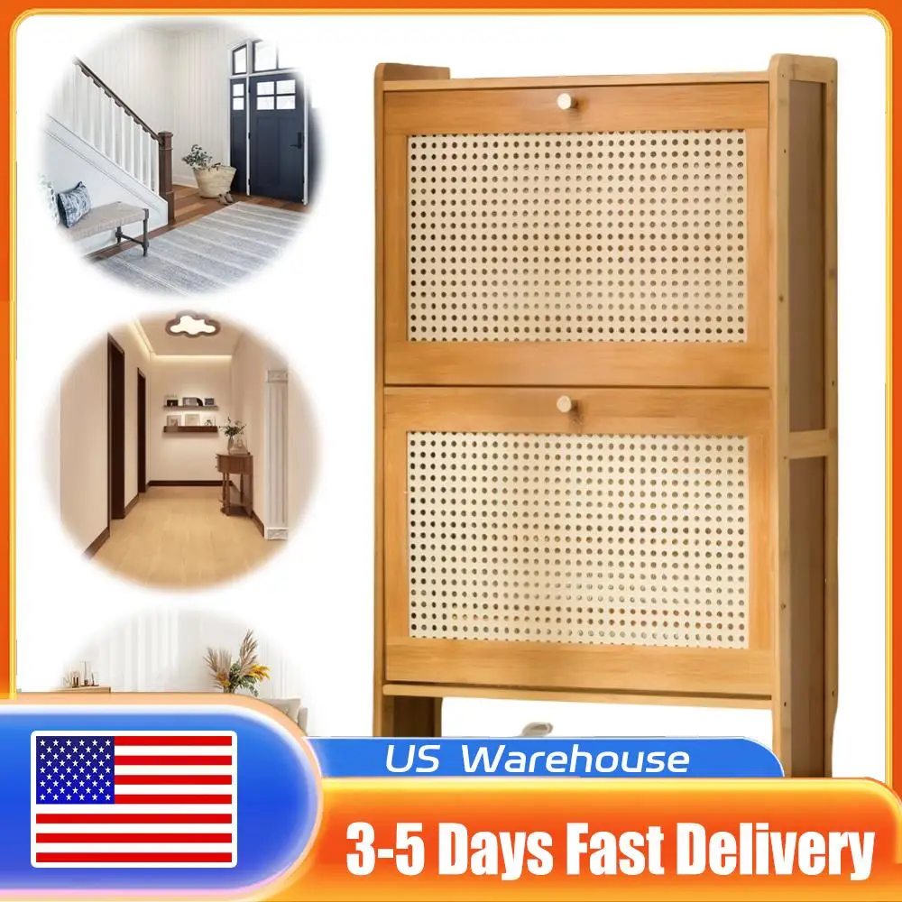 

Free Standing Shoe Rack Large Capacity Shoes Storage Organizer Entrance Shoe Storage Cabinet for Hallway Living Room Or Bedroom