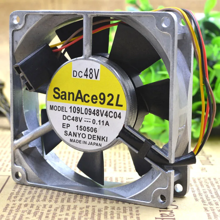 

ORIGINAL 9CM9025 109L0948V4C04 48V0.11A 4WIRES ALUMINIUM FRAME BALL FAN
