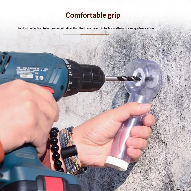 Power Drill Dust Cover with Drill Bit Storage Case for Clean Drilling Home Renovation Kit Debris Protection
