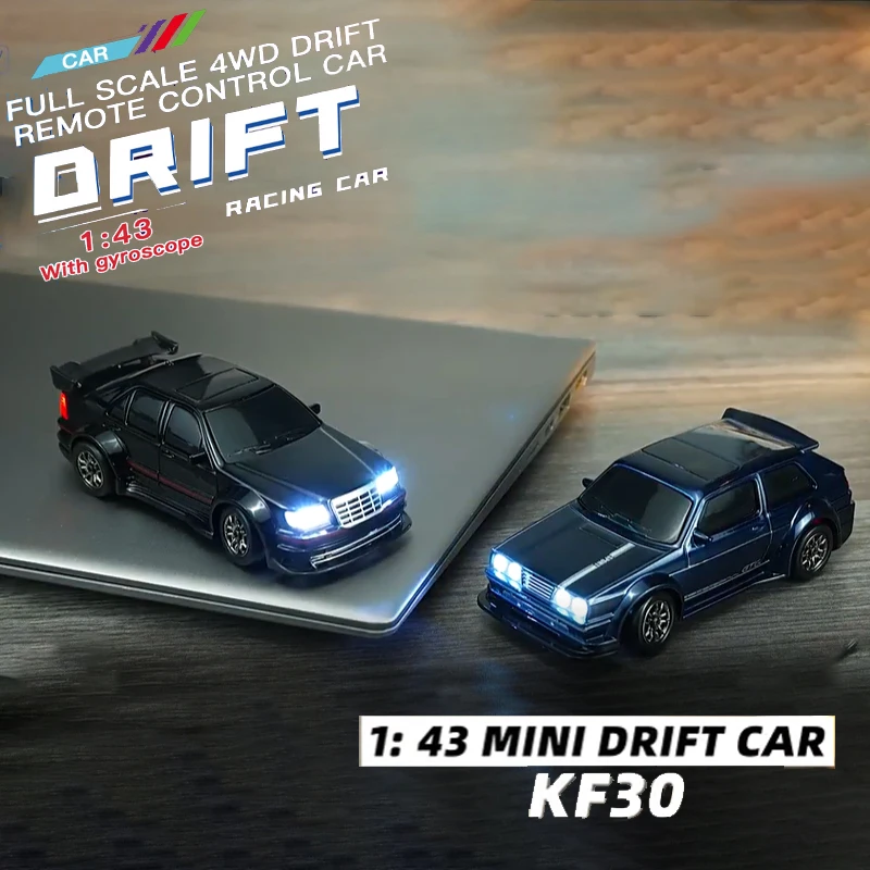 

KF30 1/43 Mini RC Drift Car - Gyro Stabilized High Speed Racing Toy, Desktop Remote Control Model for Boys
