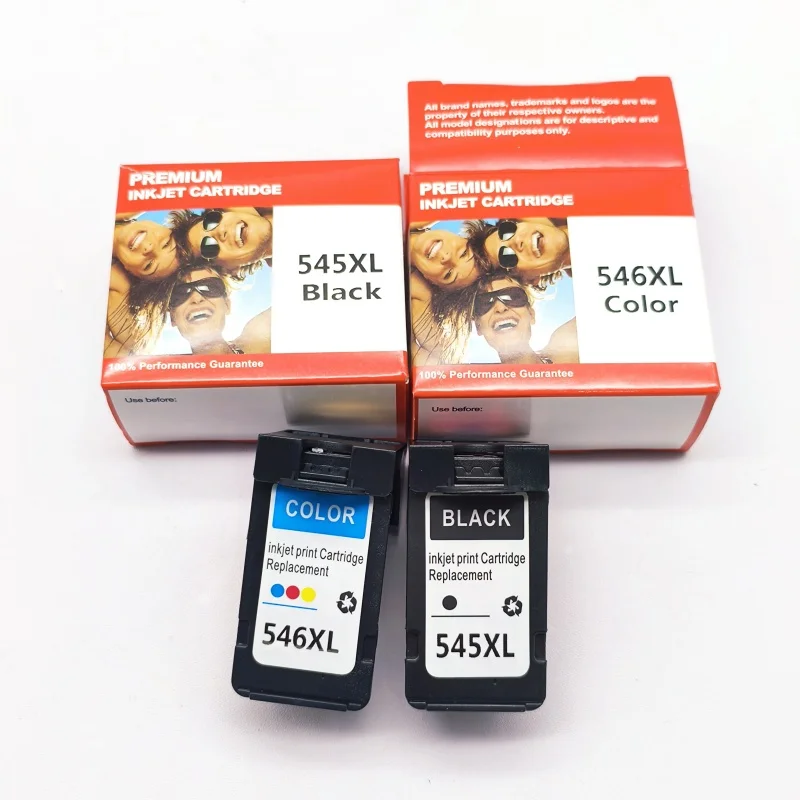 خرطوشة حبر متوافقة PG545 545XL 546XL لاستبدال Canon 545 CL546 للطابعة Pixma MG3051 MG3052 MG3053 MX490