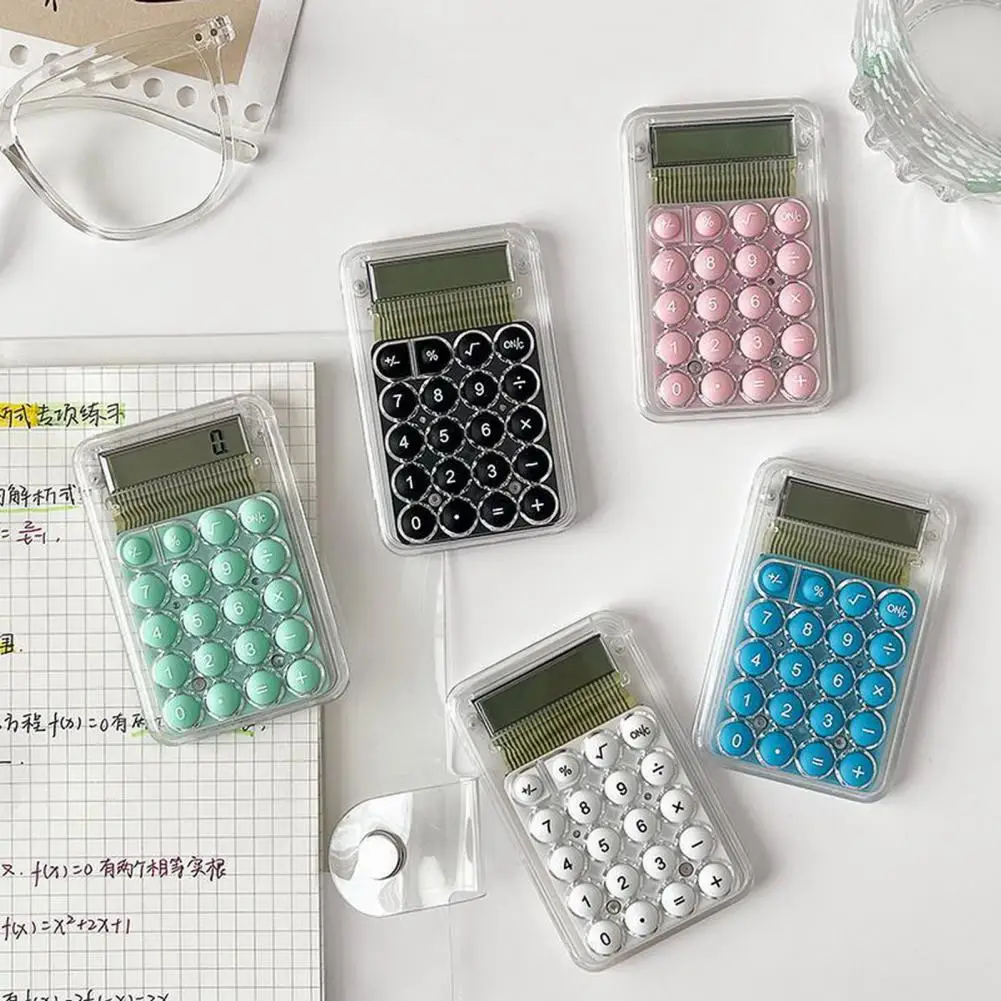 Handige Zakrekenmachine Comfortabele Touch Lichtgewicht Digitale Rekenmachine 8-cijferige Handheld Digitale Rekenmachine