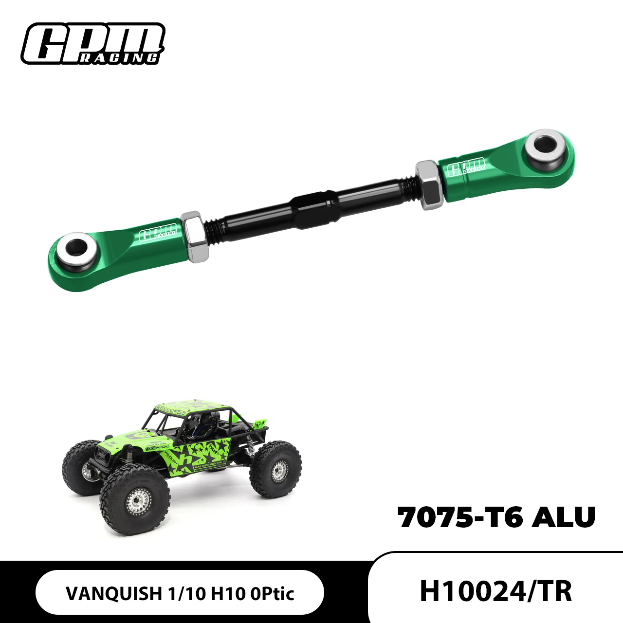 GPM 7075 Alloy Servo Steering Link For VANQUISH 1/10 H10 Optic