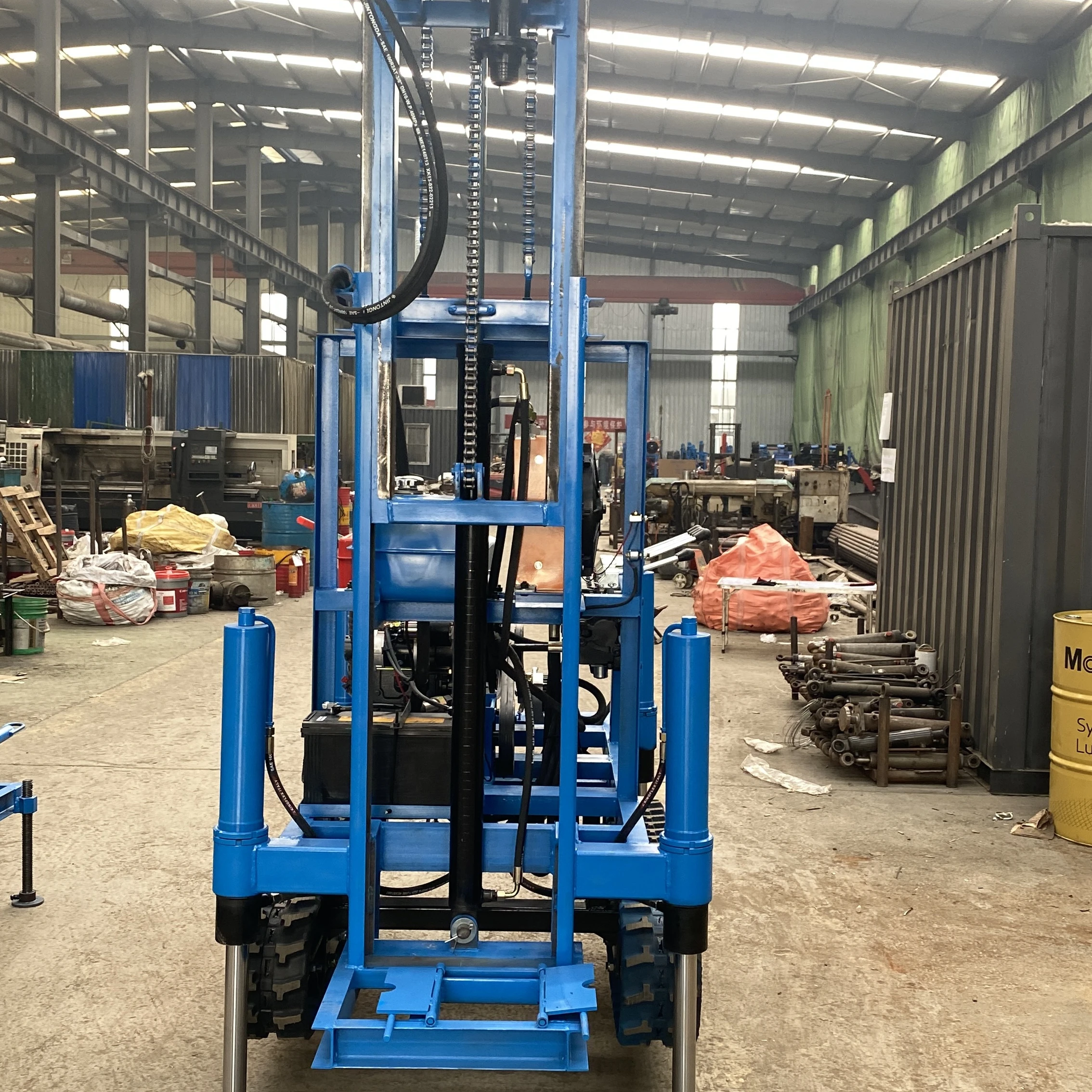 150m Deep Exploration Diamond Hydraulic Qeotechnical Drill Rigs for Sale Wireline Rope Core Drilling Rig Gear Gearbox Pump Motor