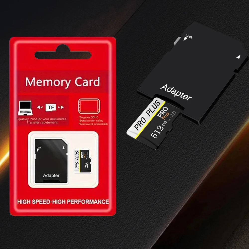 Leessnelheid Micro SD TF geheugenkaart 256GB tot 128GB 1TB 2TB voor monitoring - Specifieke geheugenopslag voor digitale apparaten