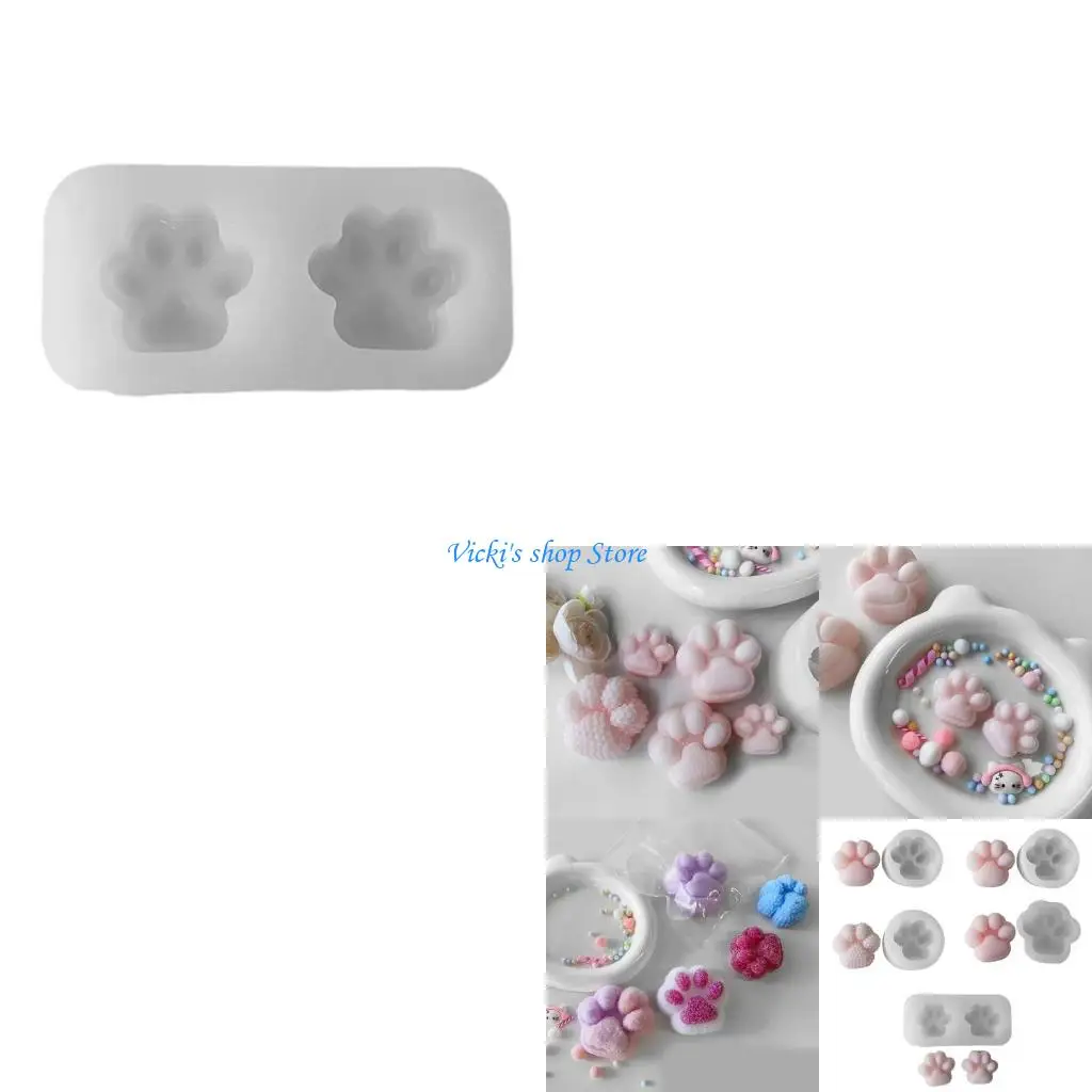 

Простые в использовании прочные силиконовые формы для кошачьих лап, принадлежности для рукоделия, аксессуар для занятий и