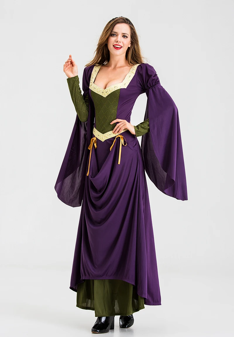 زي محكمة فاخر للبالغين طويل دكتور لمرحلة الأداء زي الملكة فرعون الله ملابس نسائية تقليدية عرقية