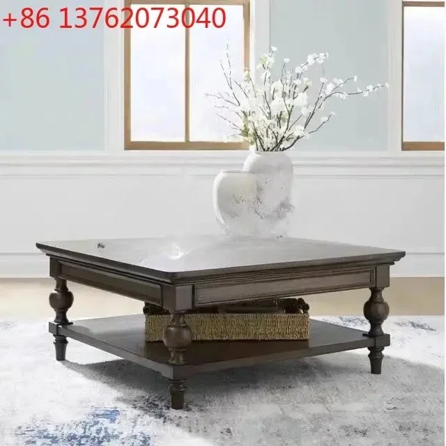 French retro solid wood coffee table/American country living room wall decorative cabinet/medieval, coffee table6220