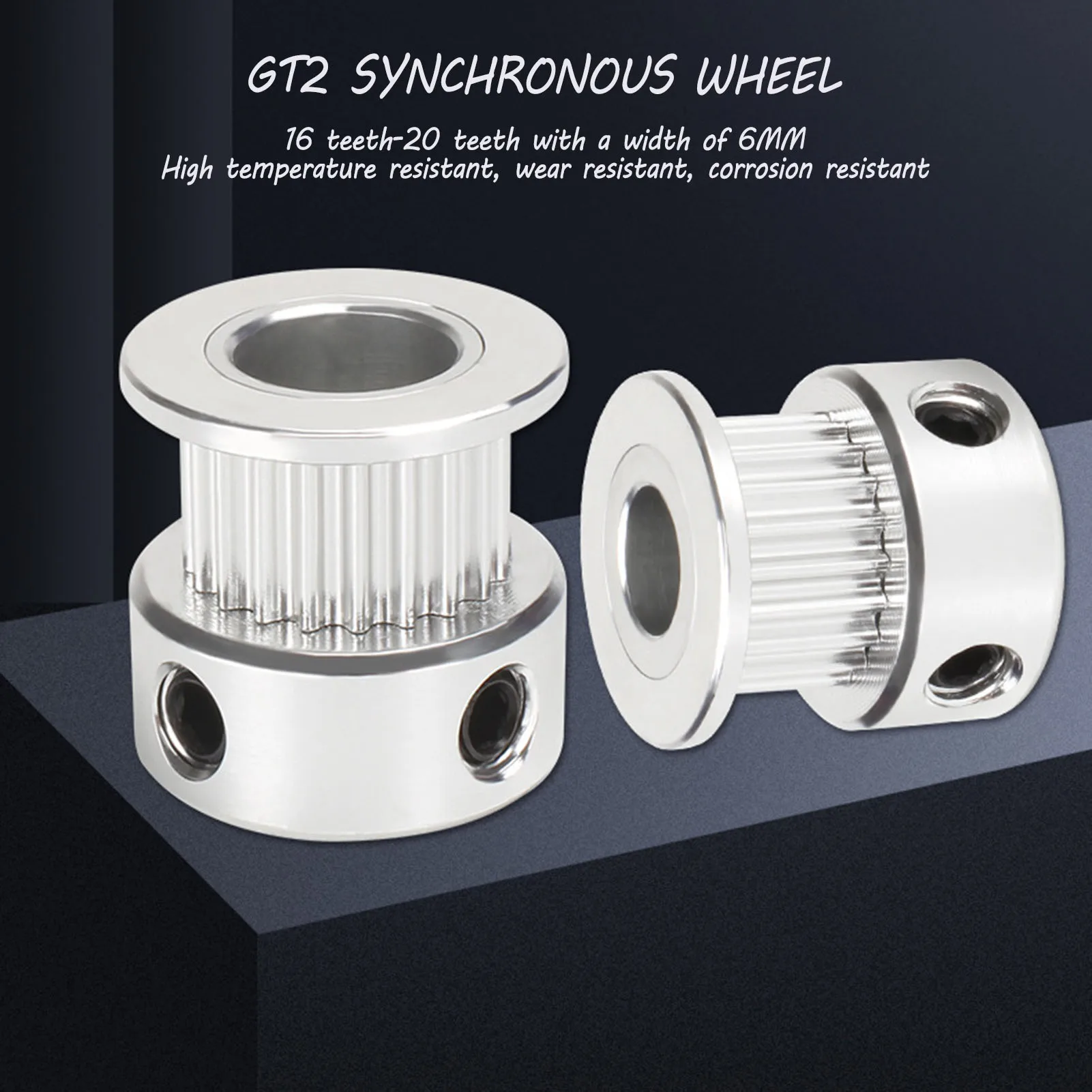 2GT 12 15 16 20 الأسنان 2GT توقيت بكرة تتحمل 3.17/4/5/6/6.35/8 مللي متر ل GT2 مؤقت اشتعال العرض 6 مللي متر 10 مللي متر 15 مللي متر 3D طابعة C NC أجزاء