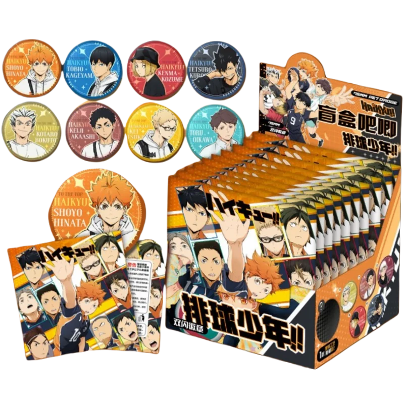Haikyuu Kozume Kenma Kageyama Tobio Hinata Shoyo مفاجأة صندوق أعمى إبداعي عالي الجودة شارات كرتونية ثنائية الأبعاد هدايا