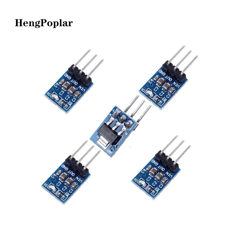 Módulo de alimentação ams1117 3.3v, 3 pés, módulo de alimentação, ldo, 800ma, step-down, diy, 30pcs