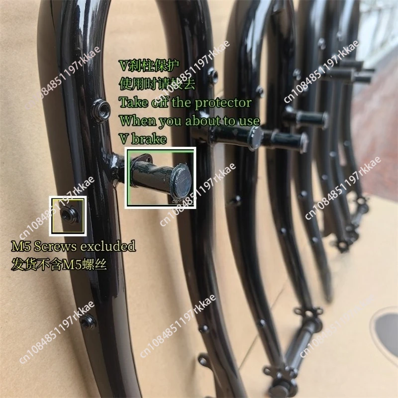 Multiple M5 Holes 26 Inch 700C Bike packing Steel Fork