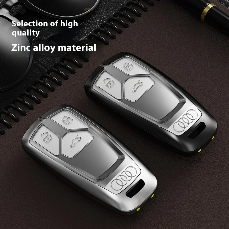 High quality zinc alloy car remote control key housing suitable for Audi series A6L A8L A7 exclusive use