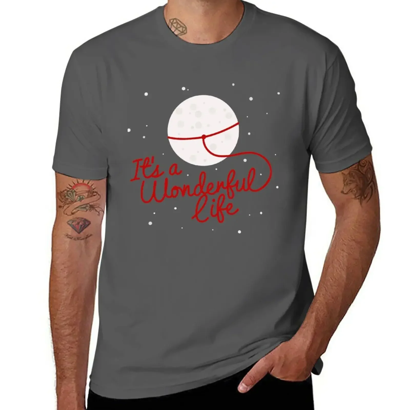 

It's a Wonderful life, Lasso the moon T-Shirt aesthetic clothes plain plain black t shirts men