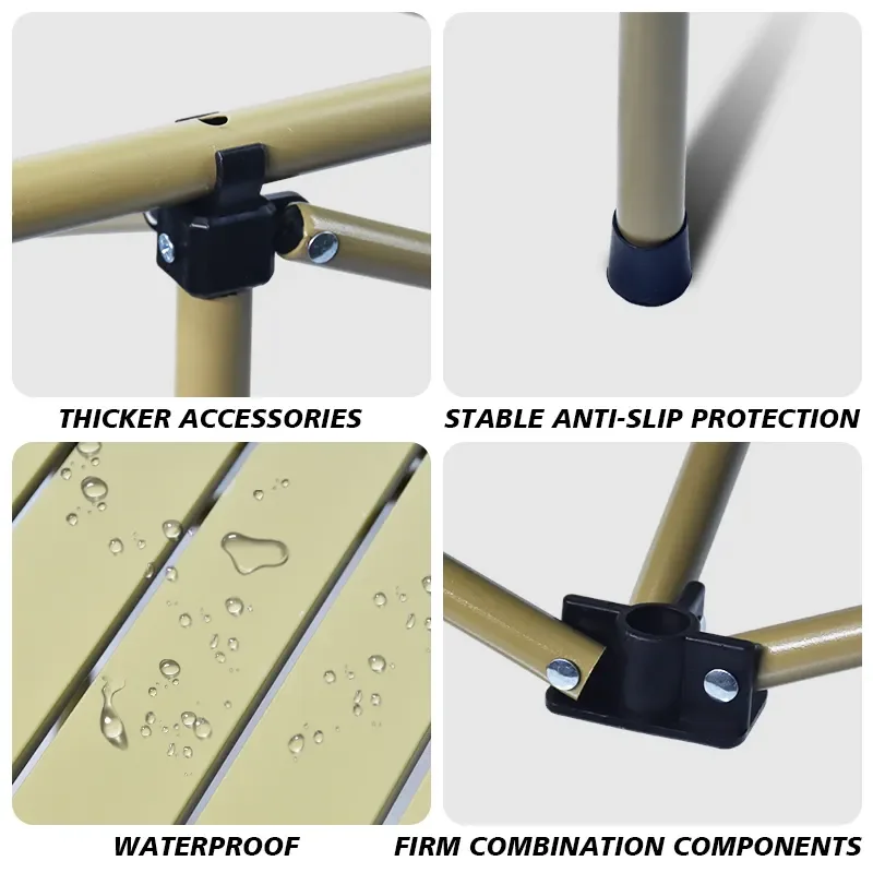 مبيعات ساخنة لعام 2025، سهلة التنظيف والرطوبة، طاولة طويلة قابلة للطي ومستطيلة للحفلات الخارجية