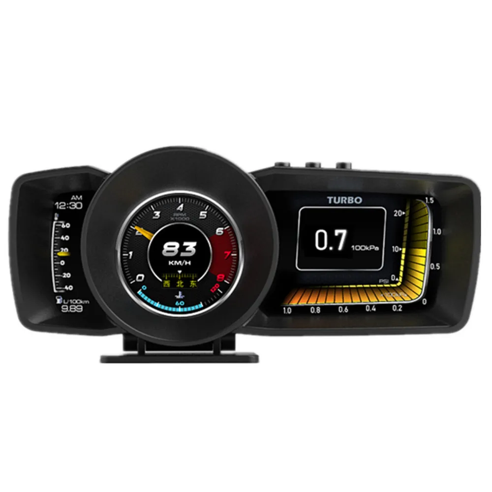Newest A600 Head-up Display OBD2+GPS Multi-Function Gauge  Turbo Boost Water&Oil Temp Cars Accessories Auto Display