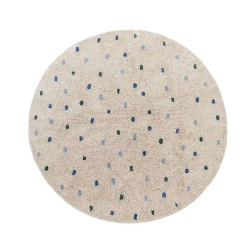 

Fluffy Alphabet Round Rug for Kids, Cartoon Soft Plush Play Mat, Non-Slip Nursery Floor Carpet for Bedroom or Living Room