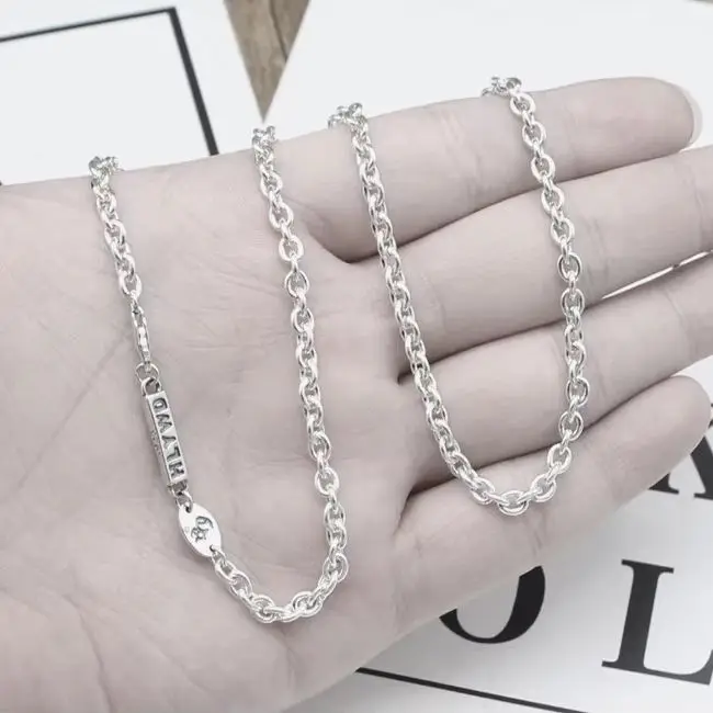 

Кольцо из стерлингового серебра 925 пробы с вишневым цветком без подвески, ожерелье для мужчин и женщин, японская и корейская индивидуальная красивая серебряная ручка