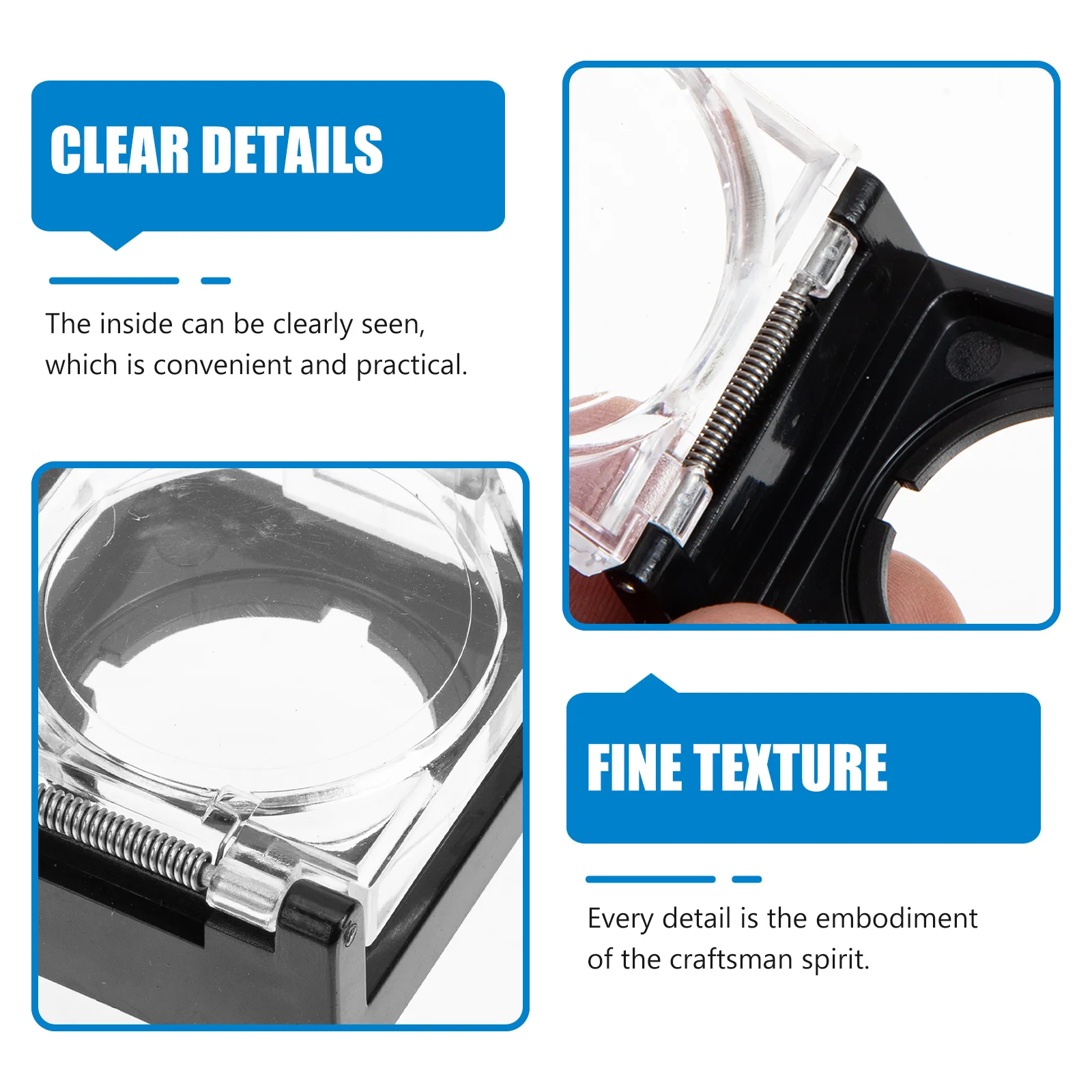 

4pcs Anti-touch Button Cover Switch Protective Dust-proof Water-resistant Safety Plastic Guard Workshop Use Electrical