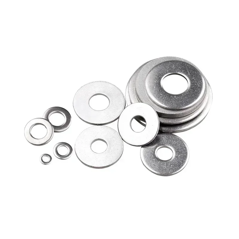 1000pcs/Lot  M4 Steel Washers GB97 304 Stainless Steel Spring flat machine Washers Silvery White metal plain Gaskets