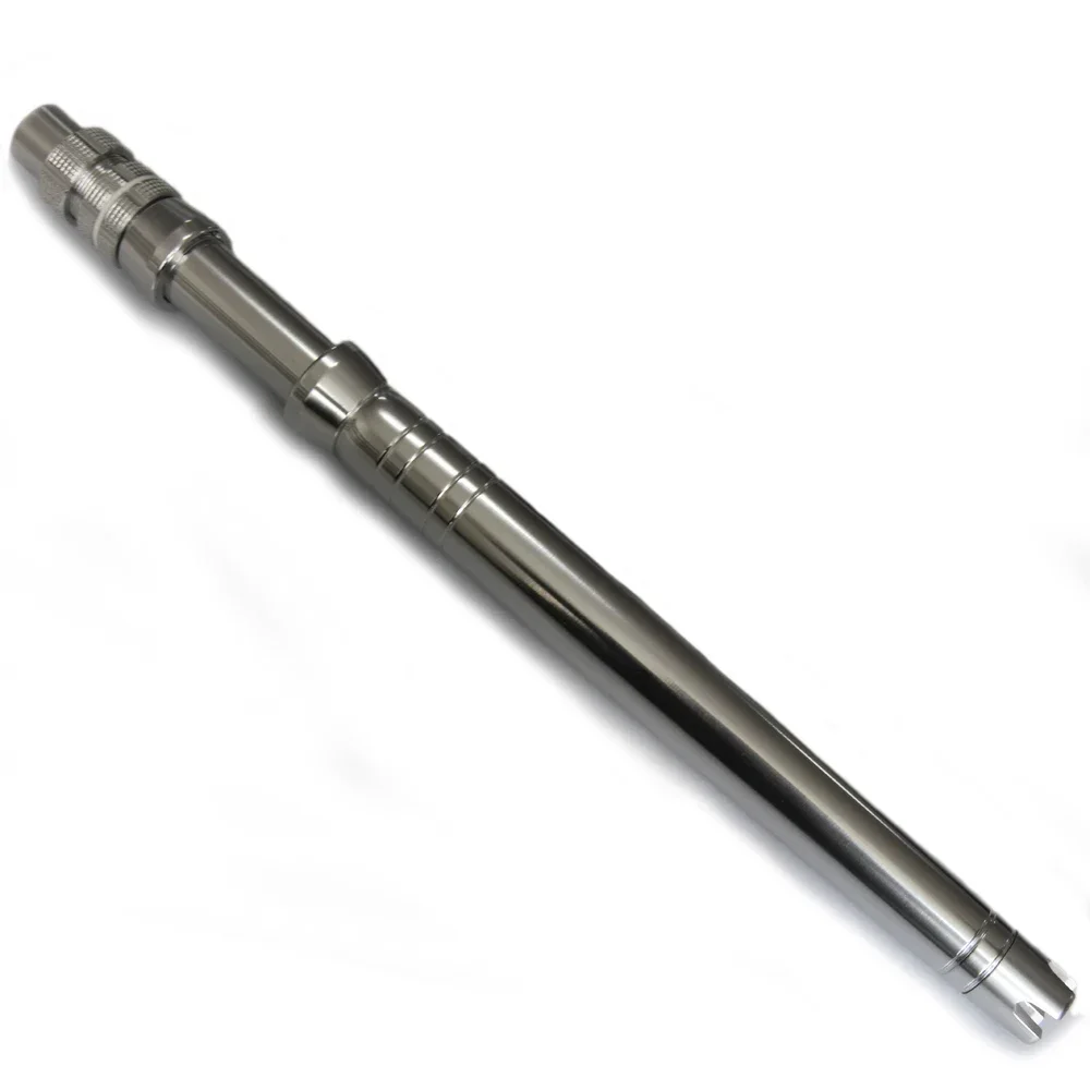 

Big game fishing rod component for boat trolling fishing silver aluminium straight butt handle