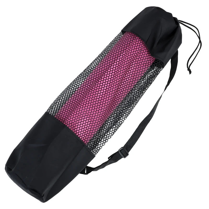 Yoga Mat Bag Exercise Fitness Carrier Nylon Mesh Light Center Adjustable Strap Pilates Fitness Body Building Sports Equipment