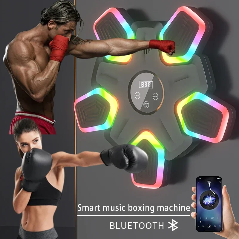 New Smart Music Boxing Machine Adult/Children Sports Fitness Boxing Sandbag Colorful Rhythm Response Training Boxing Sandbag